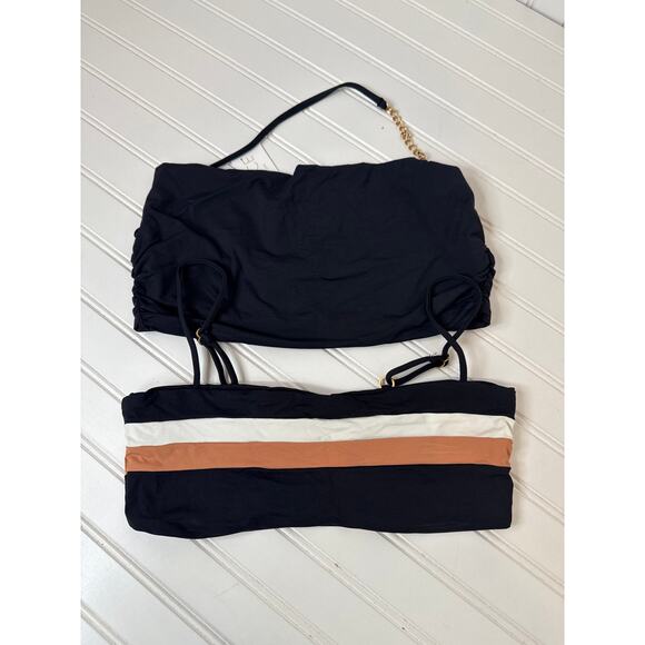 NWT L Space Swim Top Voltaire & Rebel Striped Swimming Bikini Surf BUNDLE Sz L - Picture 2 of 7